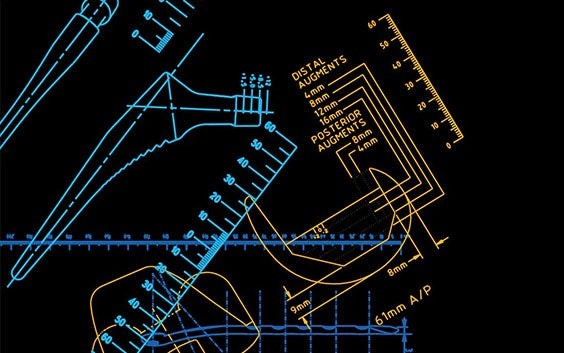 Digital image of different medical measurements