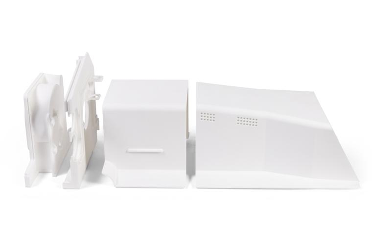 Diverses pièces imprimées en PA 12 avec frittage sélectif par laser pour l'incubateur de LMT Medical